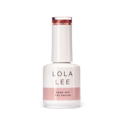 A bottle of gel polish in a regal shade of Gold Glitter, labelled "I Only Roll With Goddesses," against a clean white background.